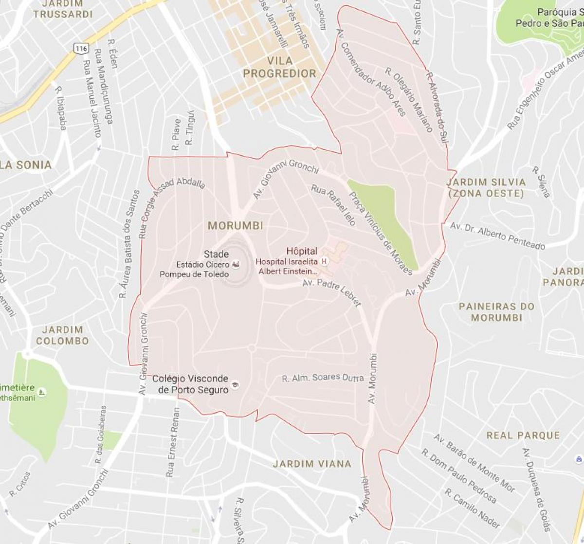 Harta São Paulo Morumbi