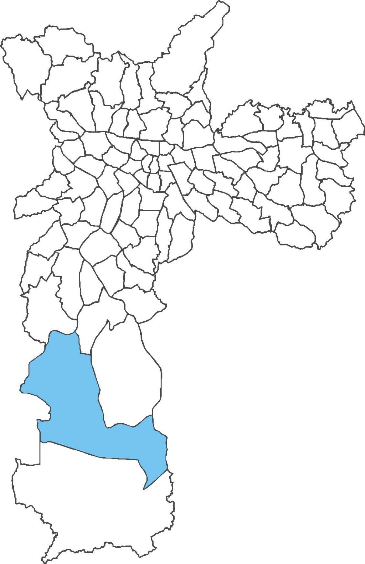 Harta Parelheiros district