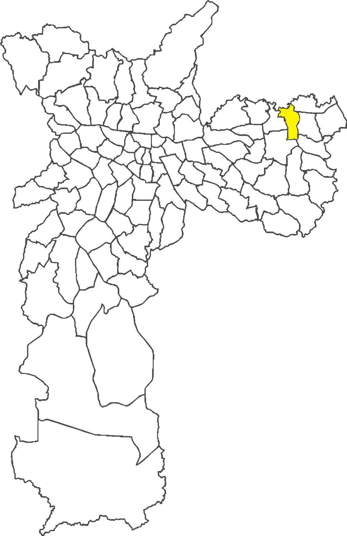 Harta San Miguel Paulista district