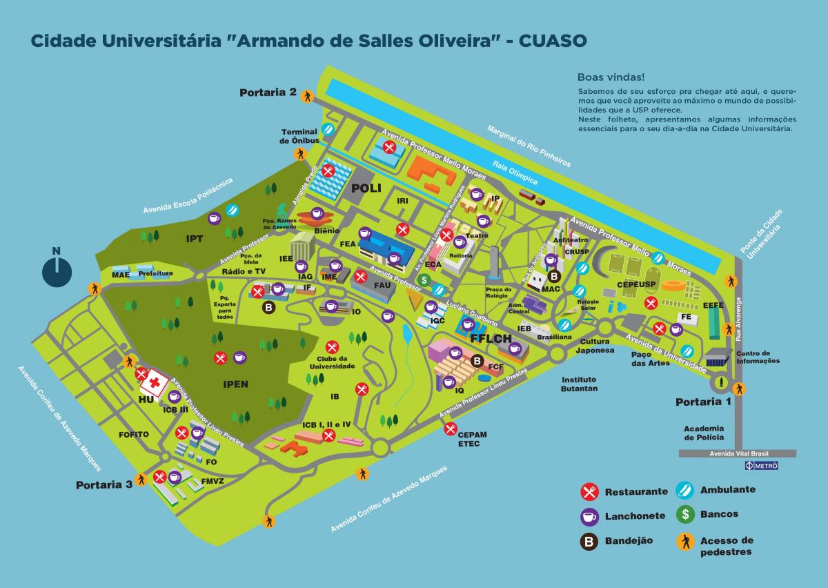 Harta universitatea Armando de Salles Oliveira - CUASO
