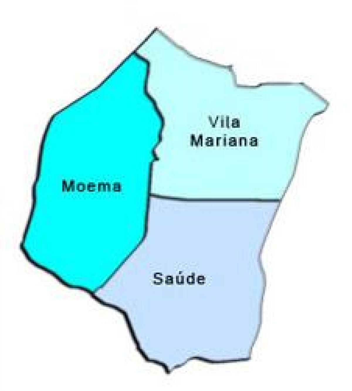 Harta Vila Mariana sub-prefectura