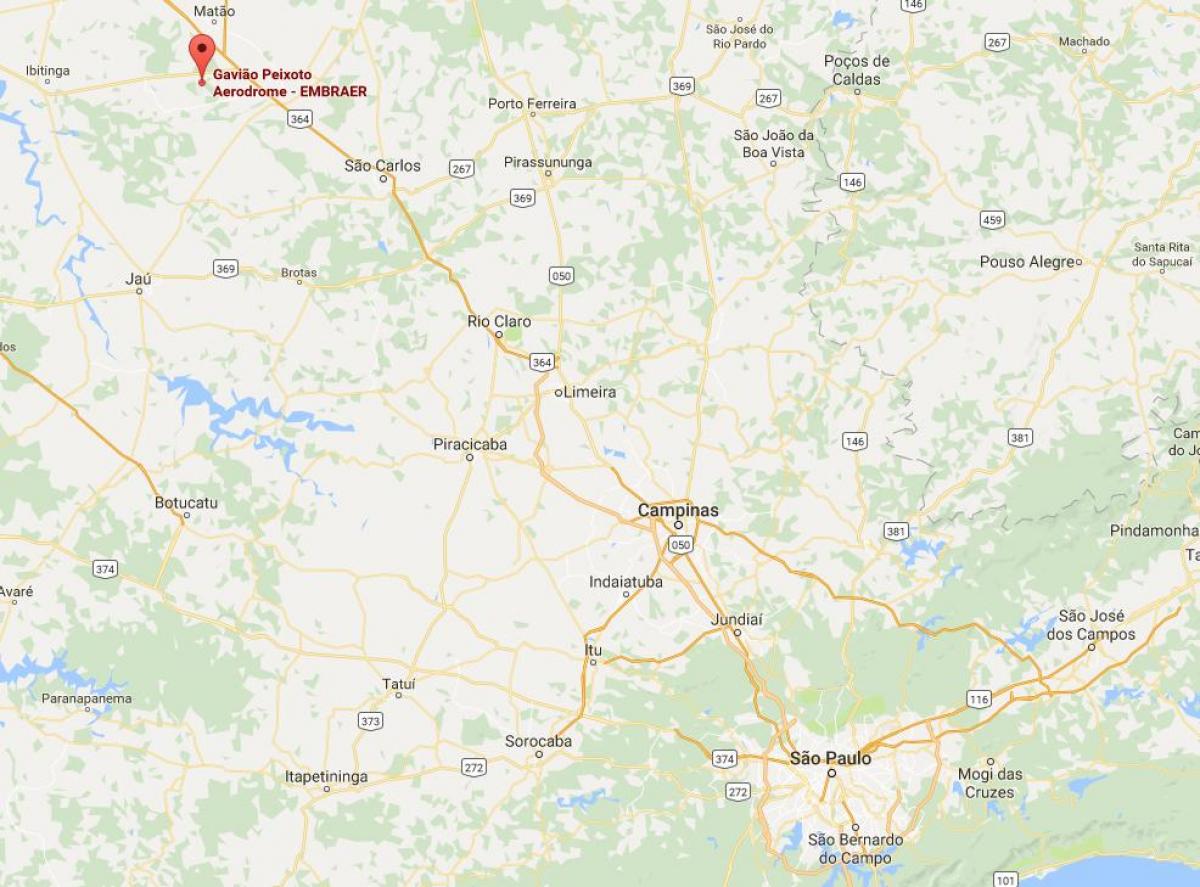Harta de aerodrom Gavião lagoa rj