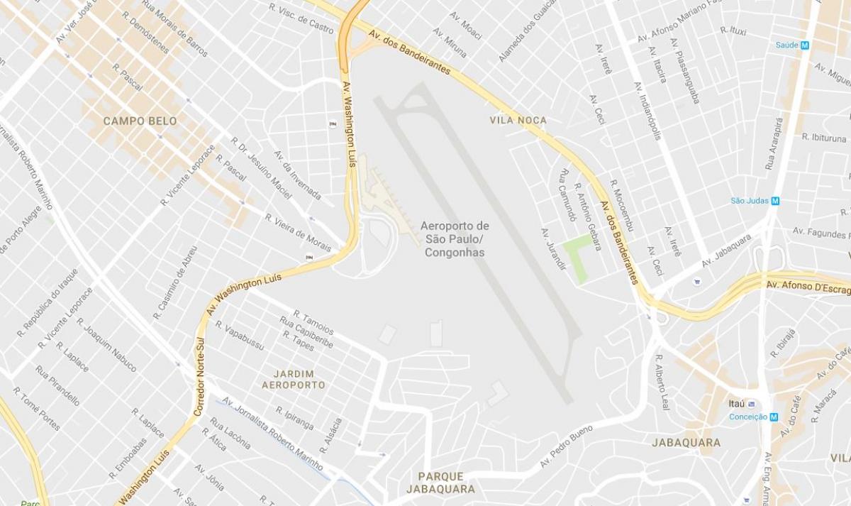Harta Congonhas aeroport