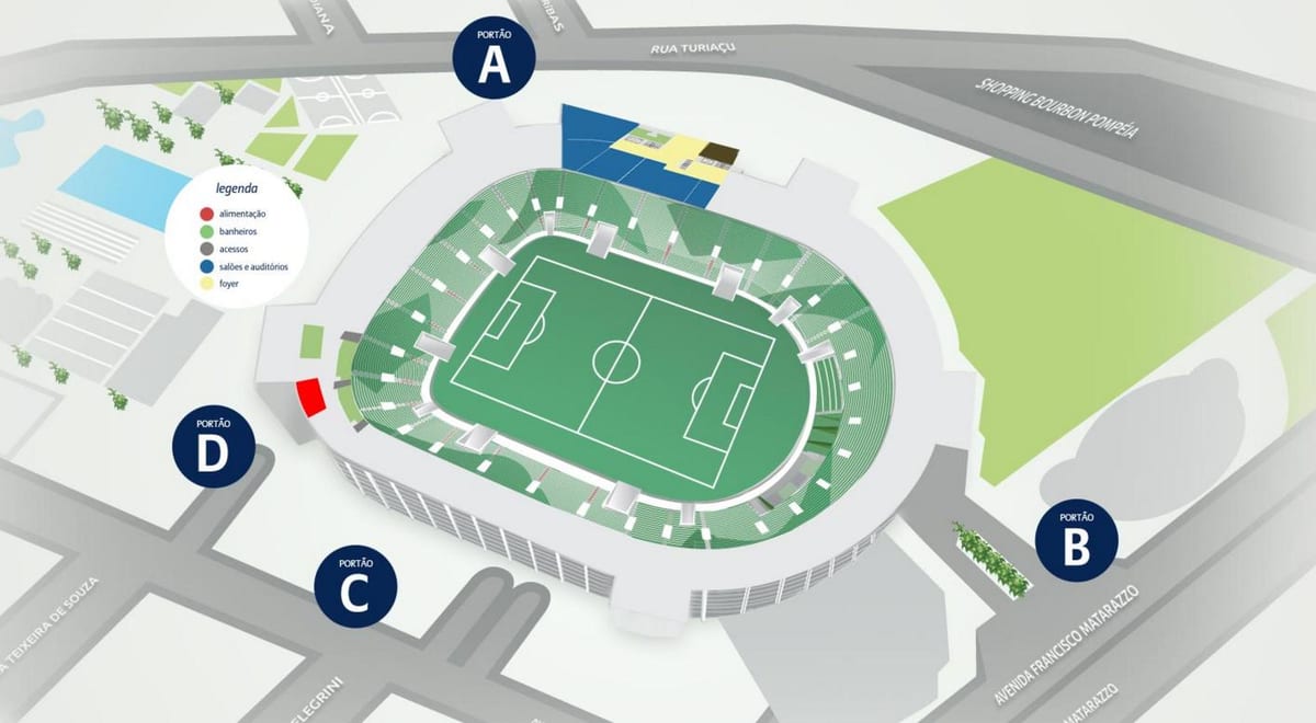 Harta Allianz Parque - Nivel 1