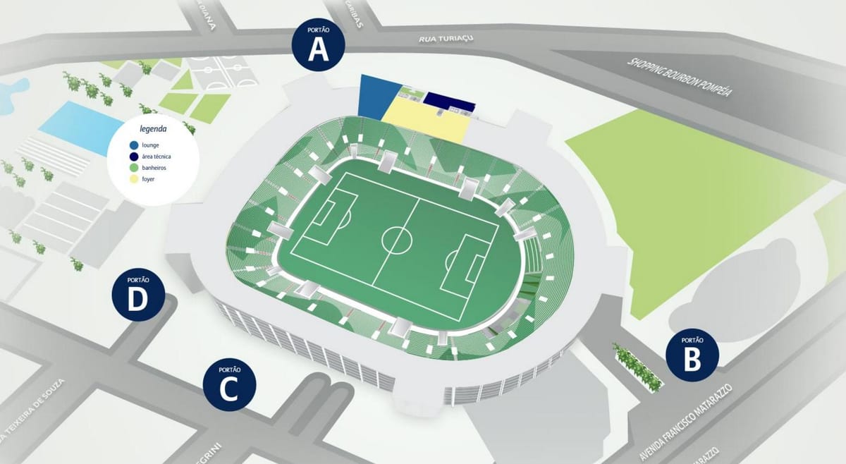 Harta Allianz Parque - Nivel 2