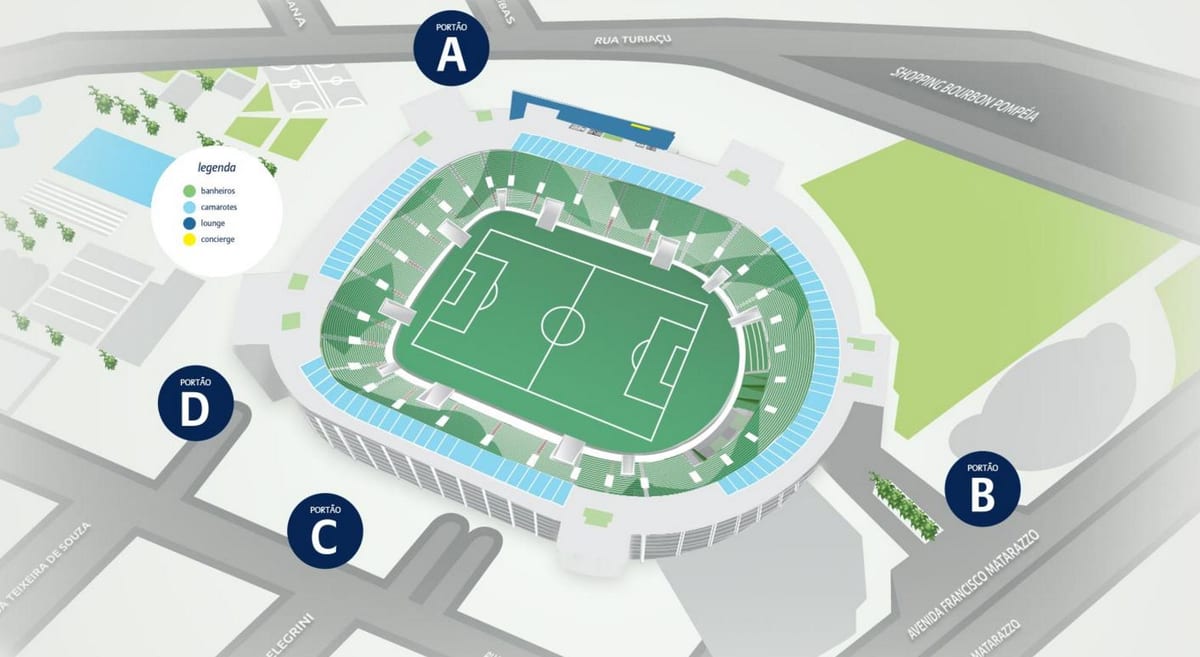 Harta Allianz Parque - Nivelul 4