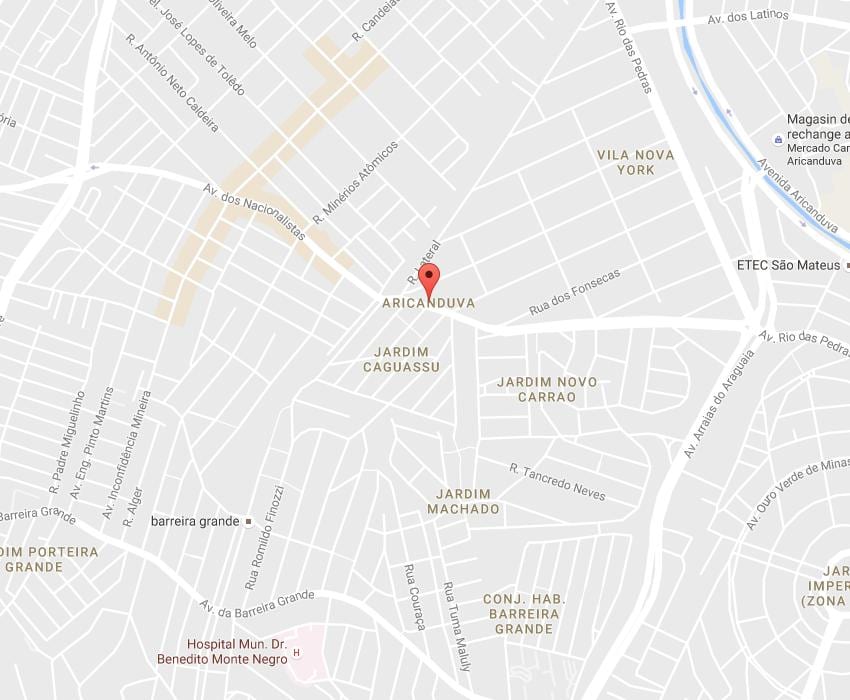 Harta Aricanduva São Paulo