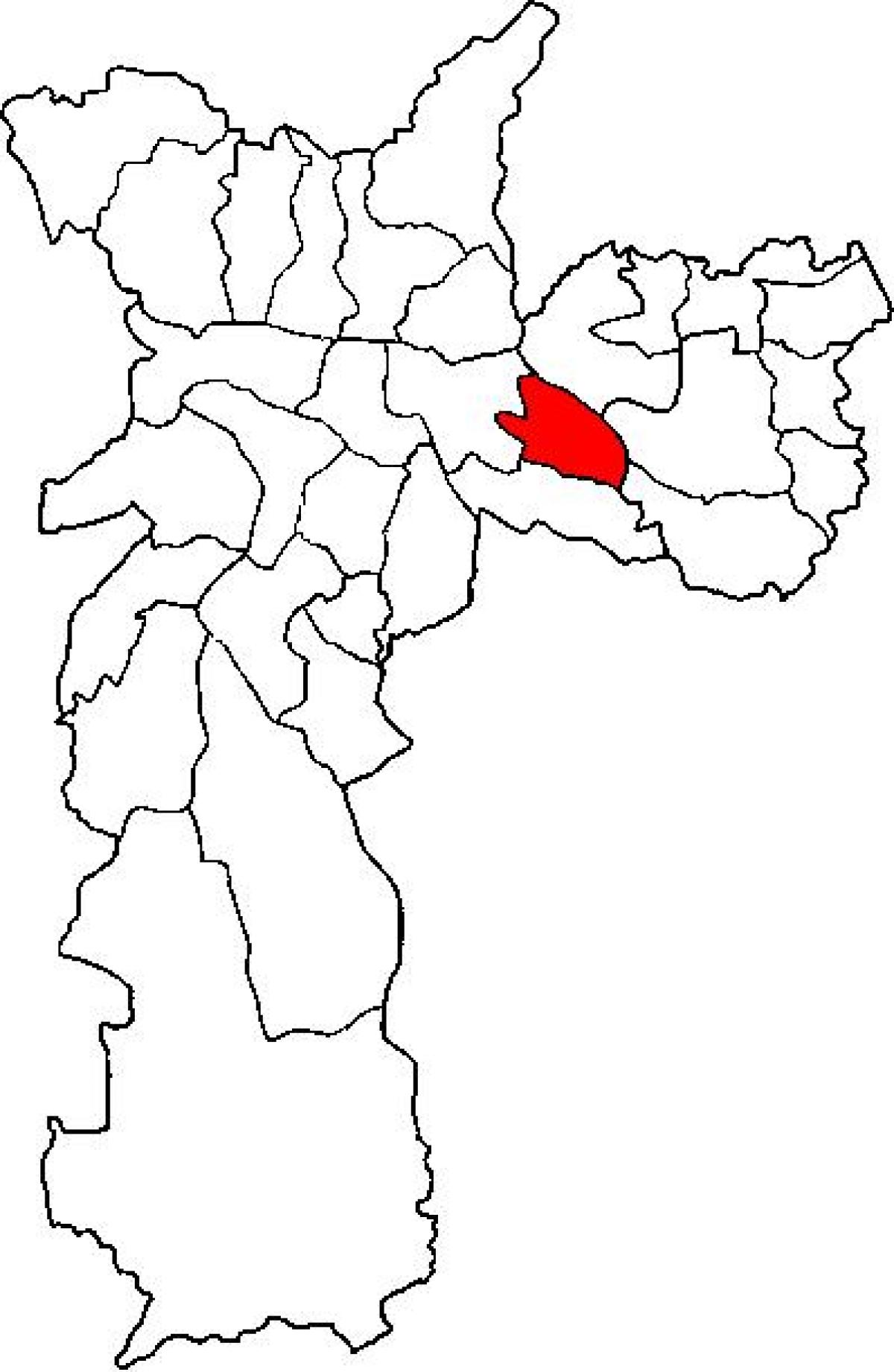Harta Aricanduva-Vila Formosa sub-prefectura São Paulo