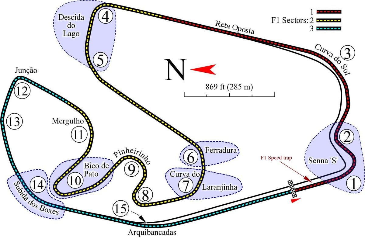 Harta Autódromo José Carlos Pace São Paulo