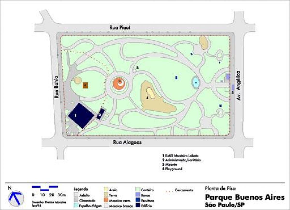 Harta Buenos Aires, Sao Paulo, parc