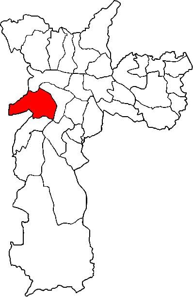 Harta Butantã sub-prefectura São Paulo