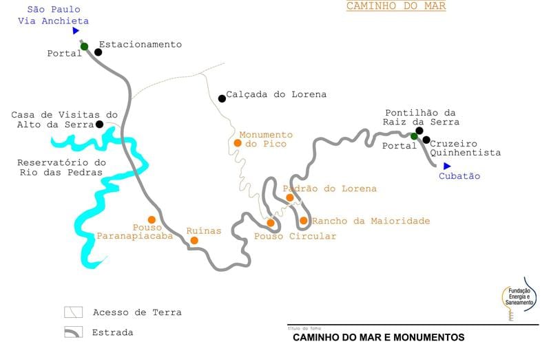 Harta de drum la Mare São Paulo