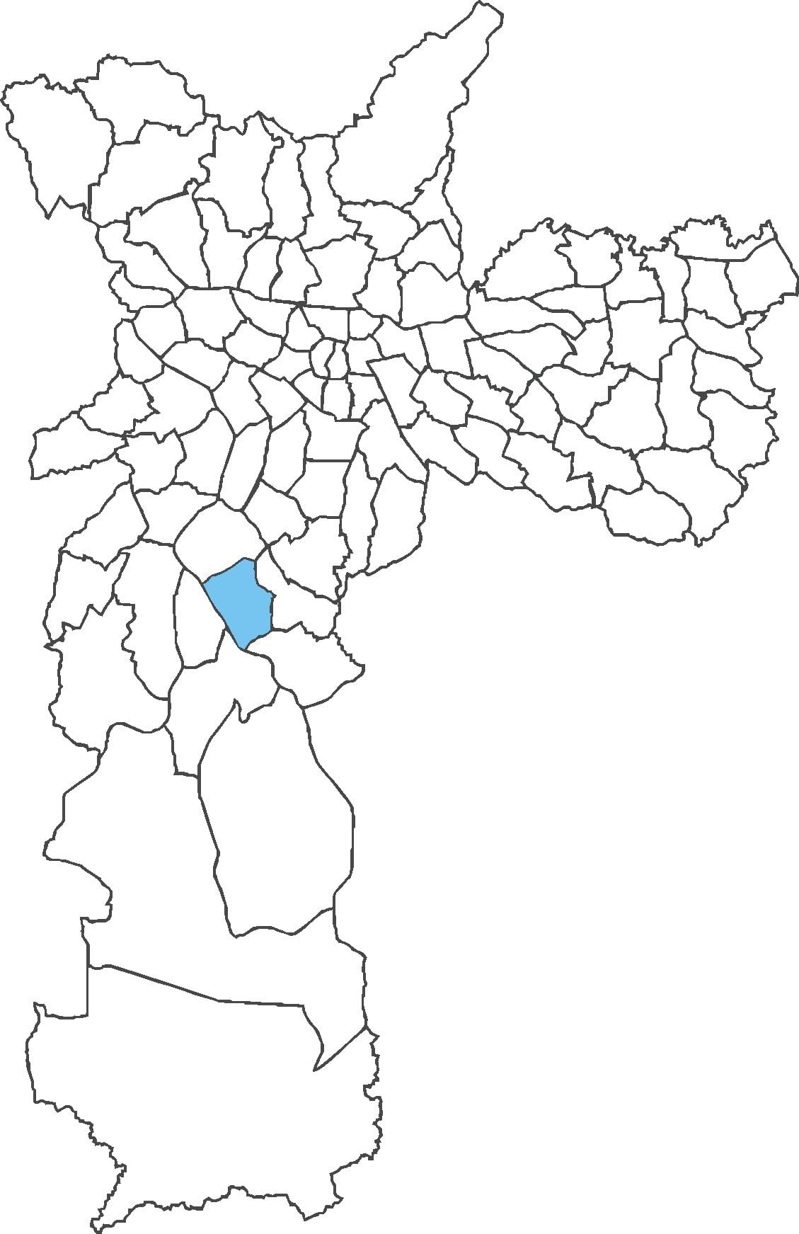 Harta Campo Grande district