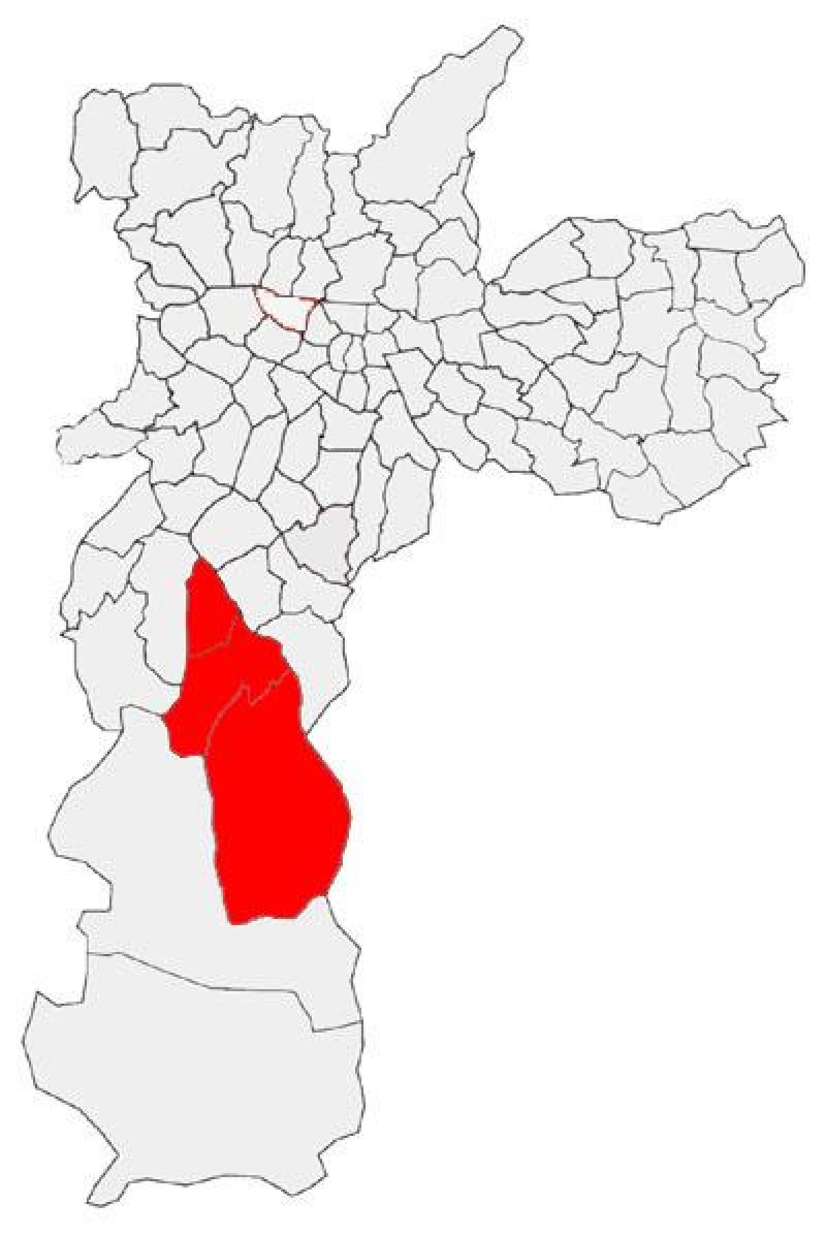 Harta Capela do Socorro sub-prefectura São Paulo