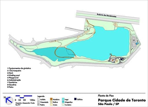 Harta Cidade do Toronto park