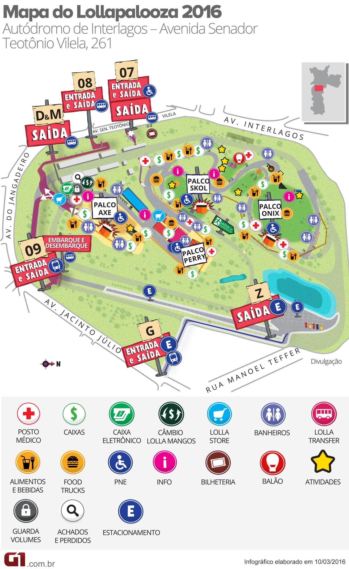 Harta Circuitul de la Interlagos