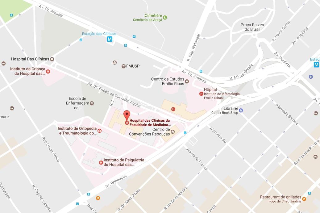 Harta Clínicas spital
