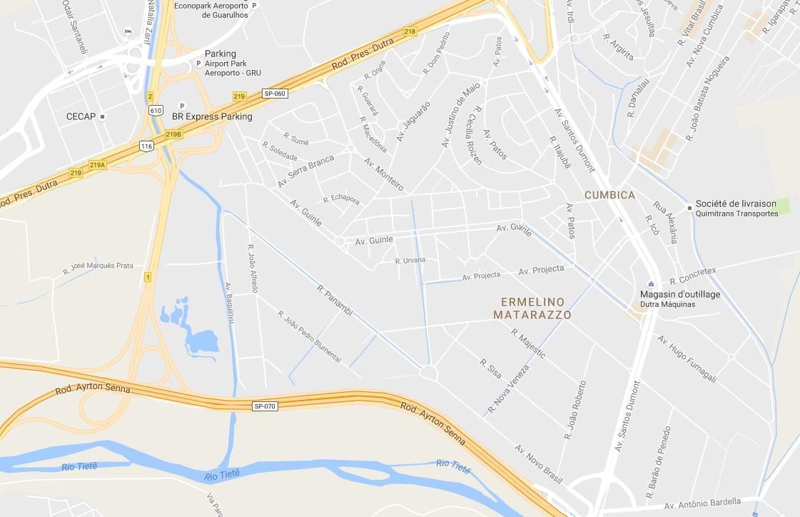 Harta Ermelino Matarazzo São Paulo