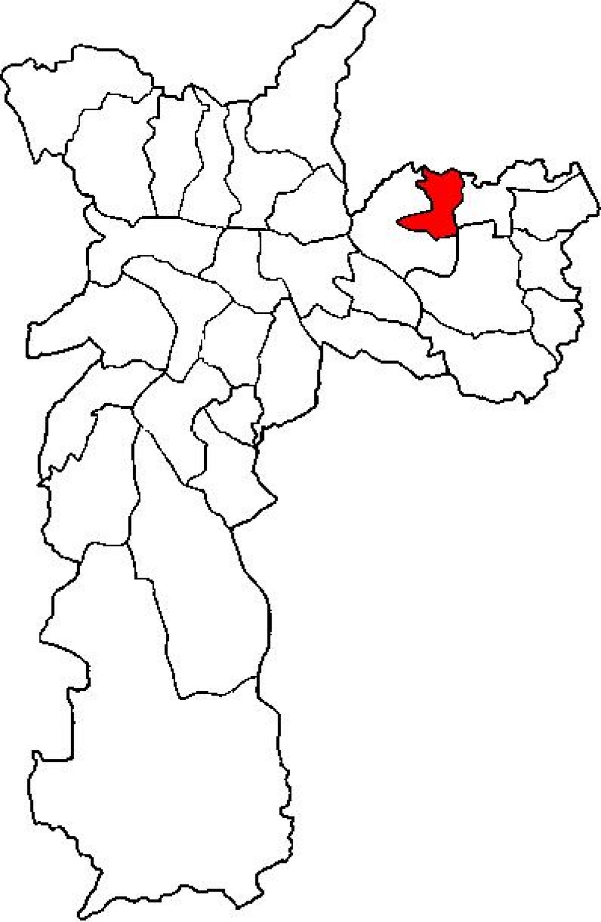 Harta Ermelino Matarazzo sub-prefectura São Paulo