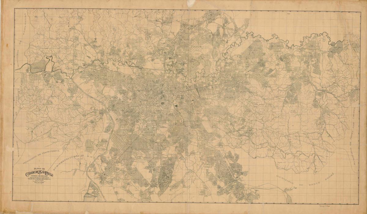 Harta fostei São Paulo - 1943