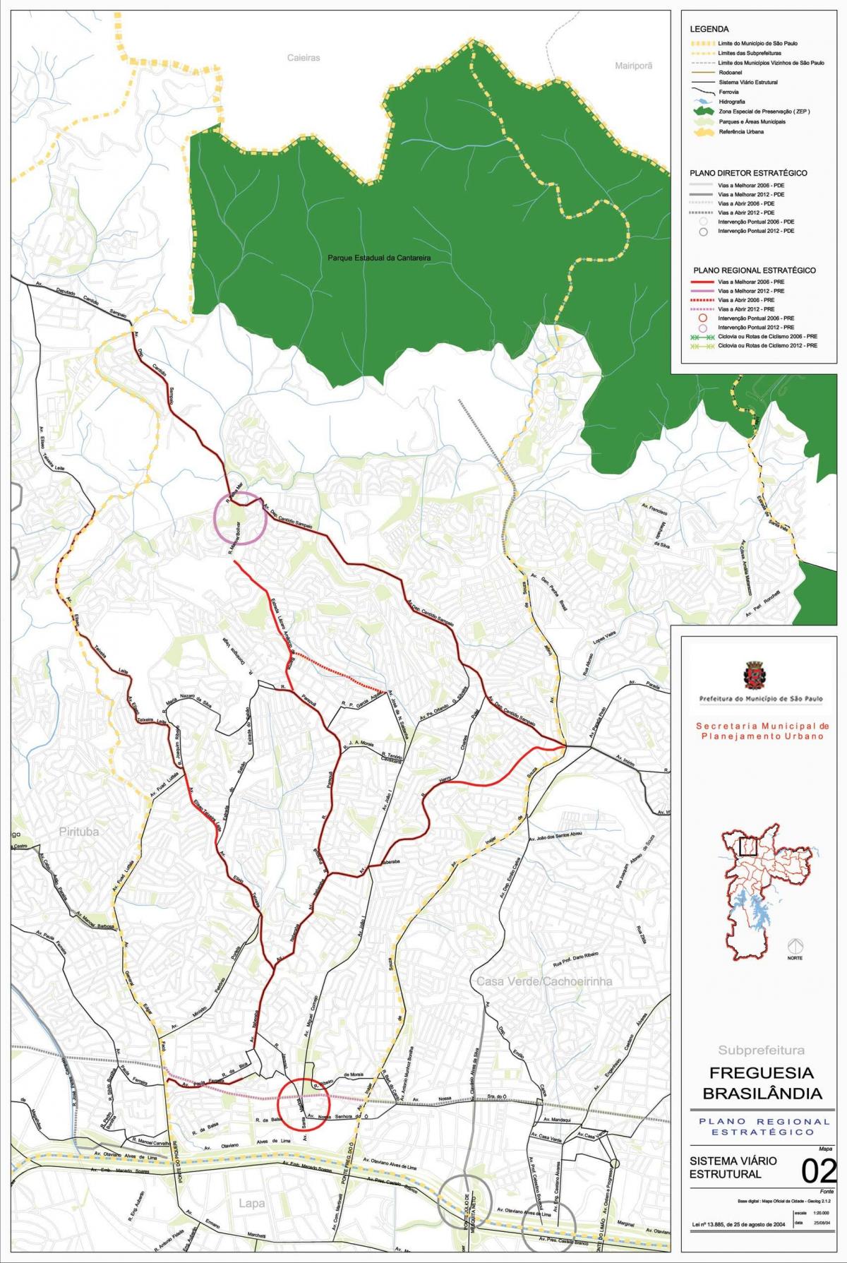 Harta Freguesia do Ó São Paulo - Drumuri