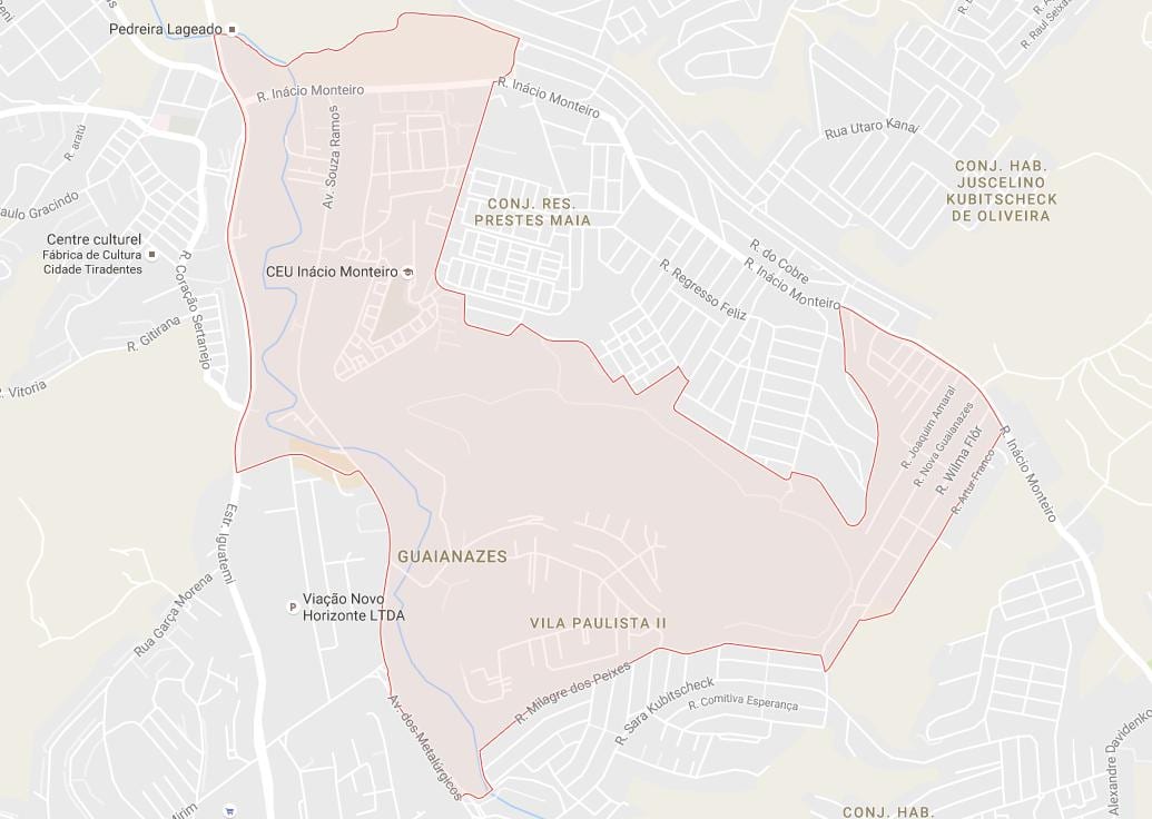 Harta Guaianazes São Paulo