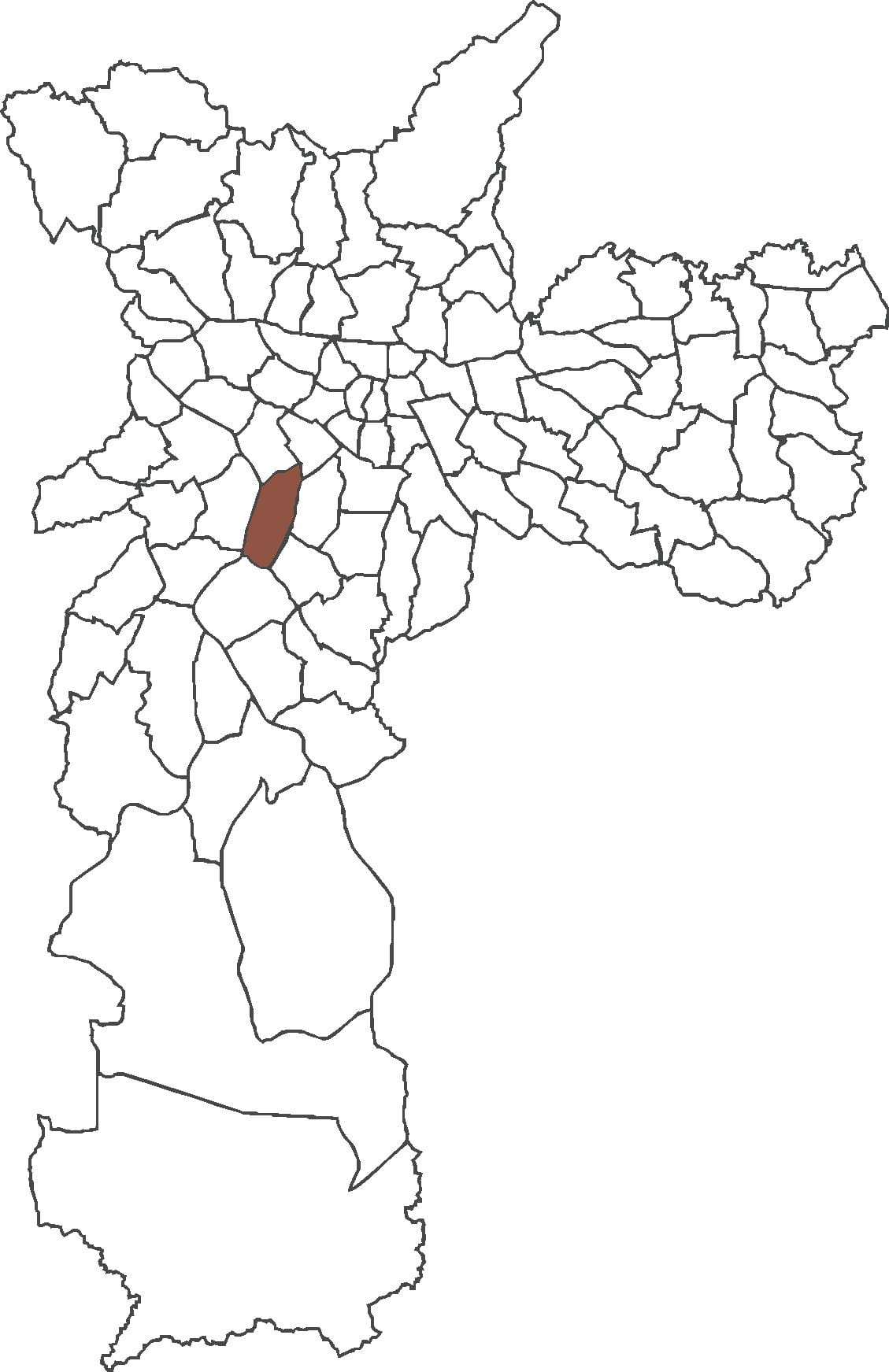 Harta Itaim Bibi district