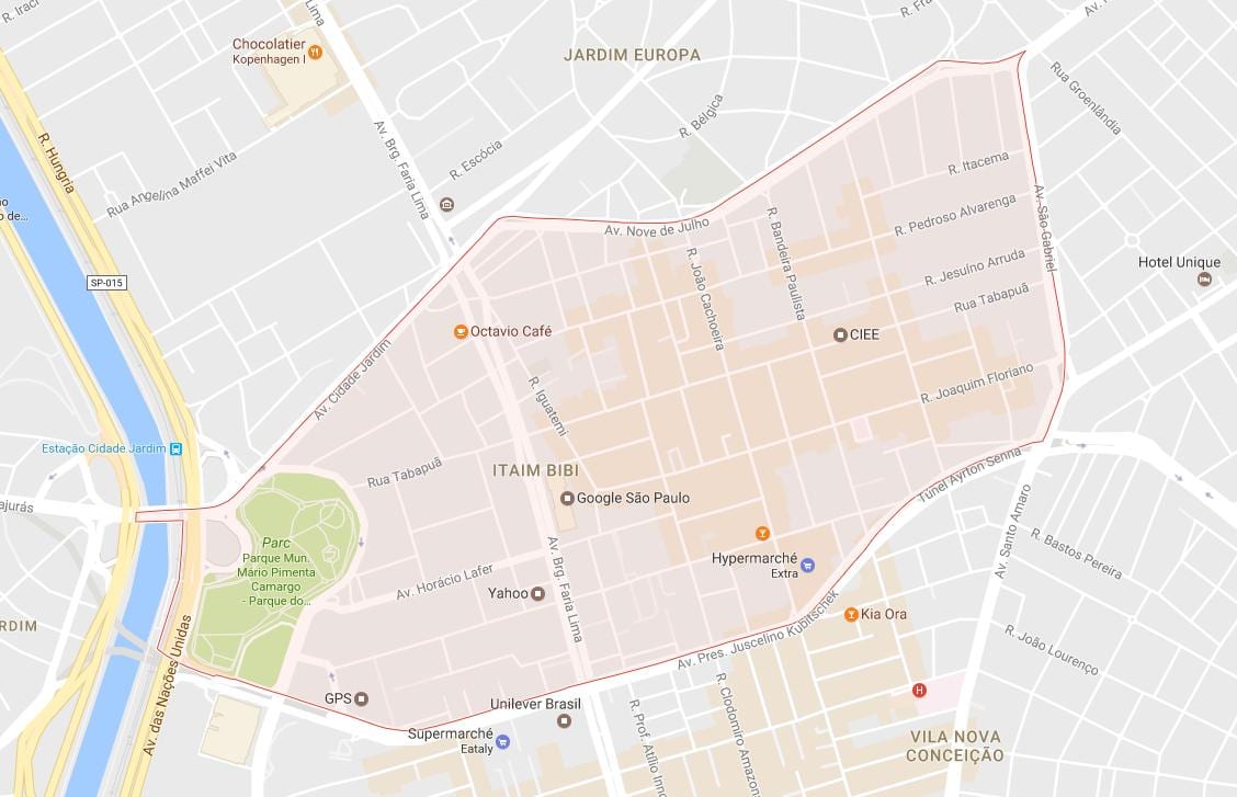 Harta São Paulo Itaim Bibi