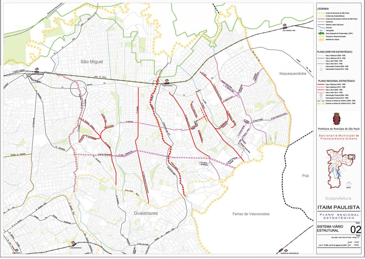 Harta Itaim Paulista - Vila Curuçá São Paulo - Drumuri