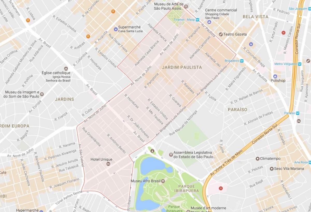 Harta Jardim Paulista São Paulo