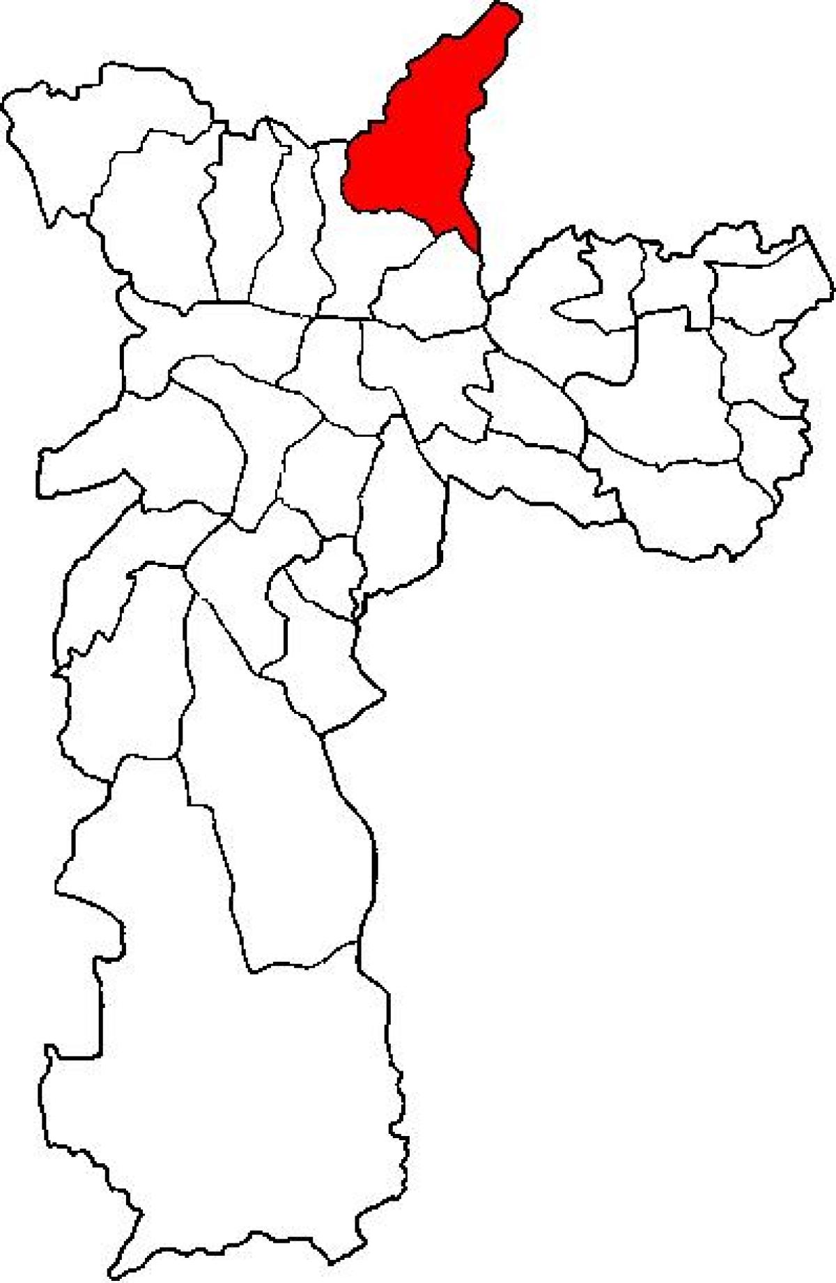 Harta Jaçanã-Tremembé sub-prefectura São Paulo