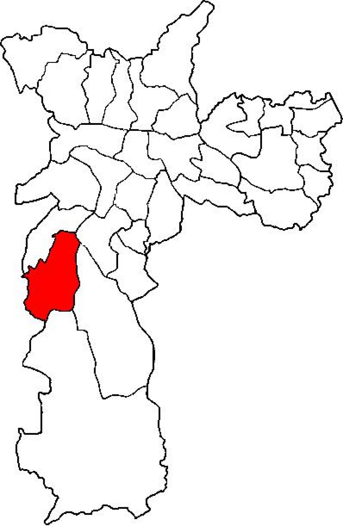 Harta de M ' boi Mirim sub-prefectura São Paulo
