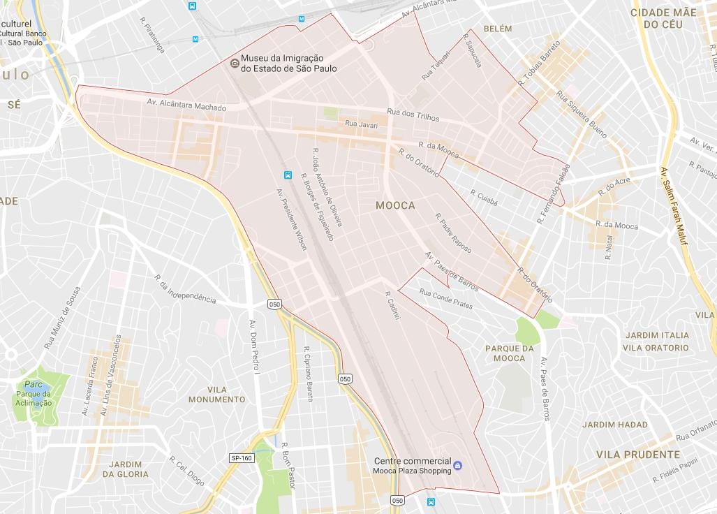 Harta de Mooca São Paulo