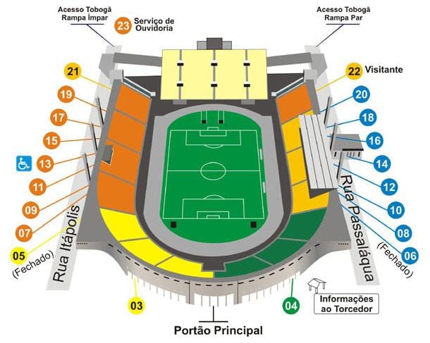 Harta Pacaembu São Paulo stadion