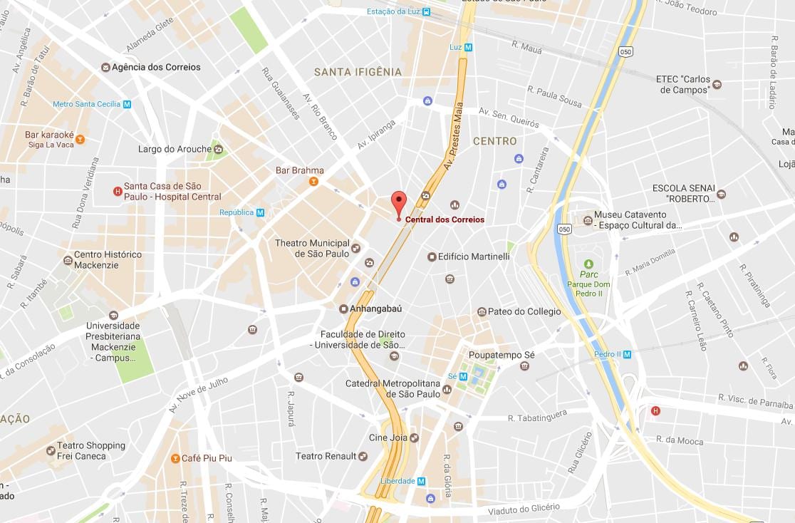 Harta Palácio dos Correios São Paulo