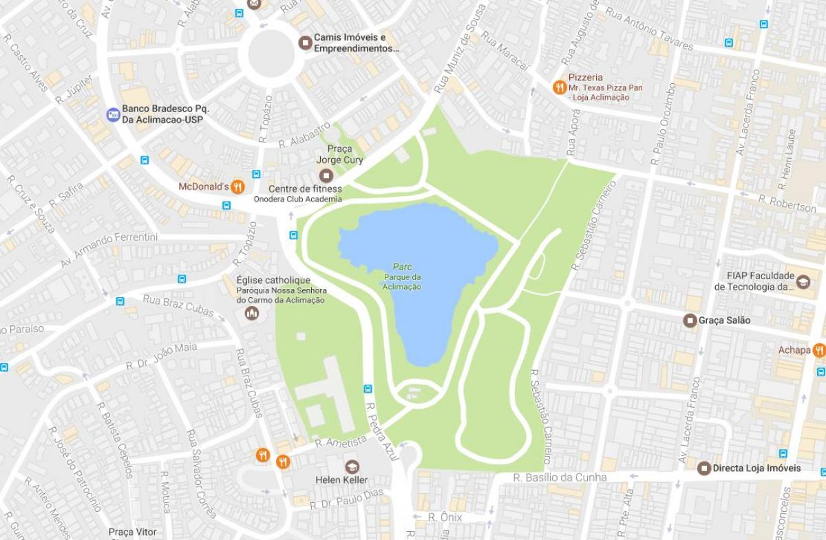 Harta parcul de aclimatizare São Paulo
