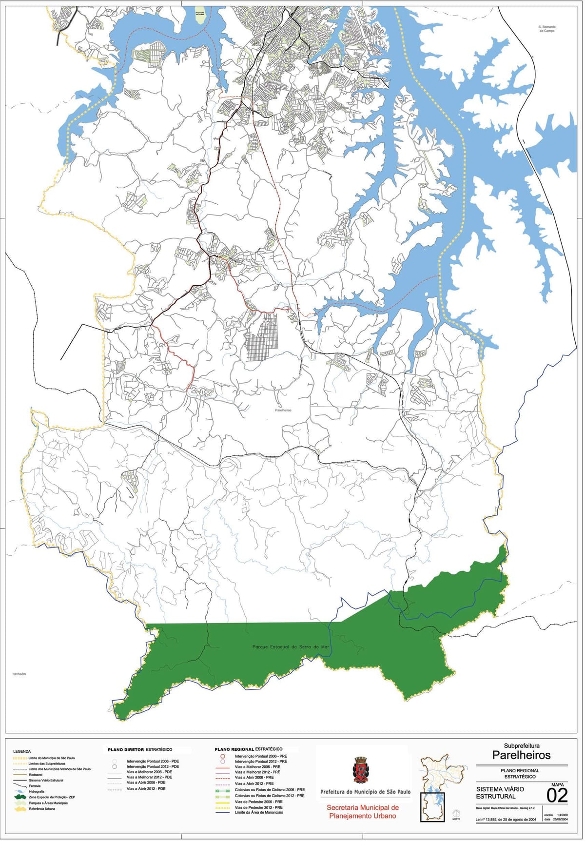 Harta Parelheiros São Paulo - Drumuri