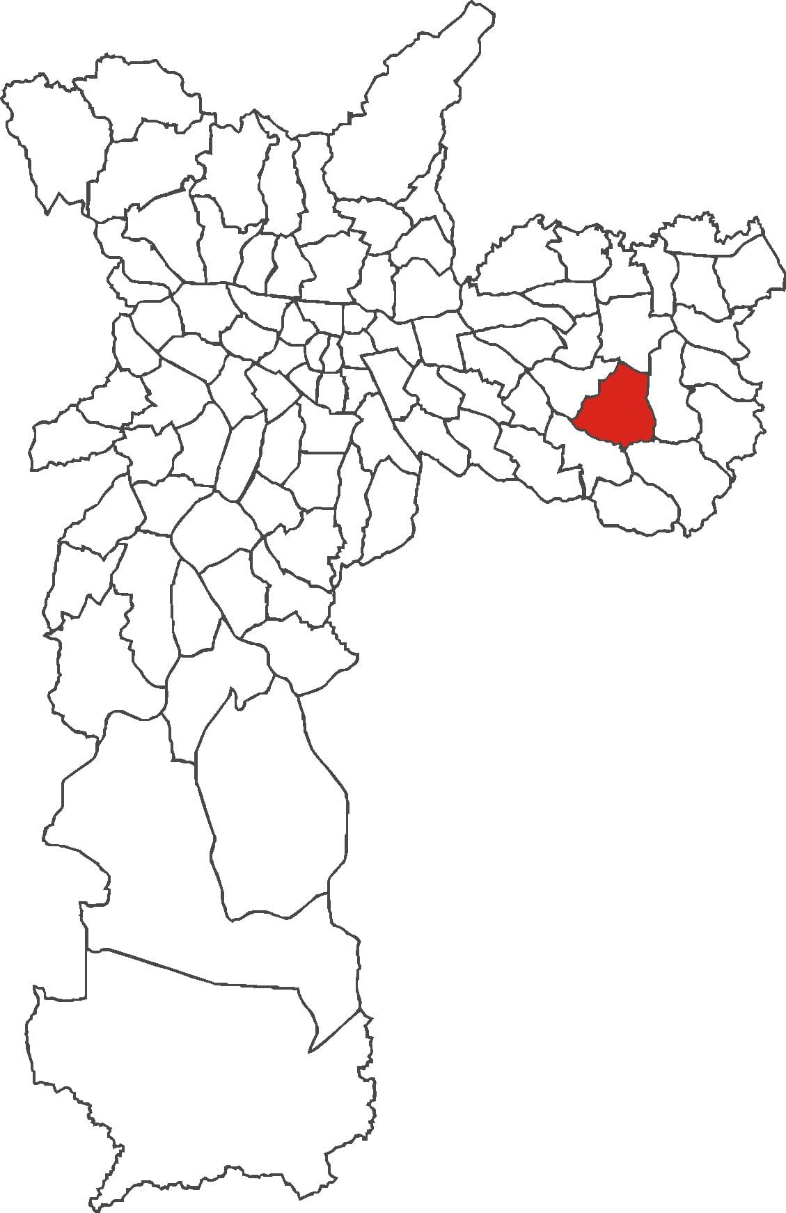 Harta Parque do Carmo district