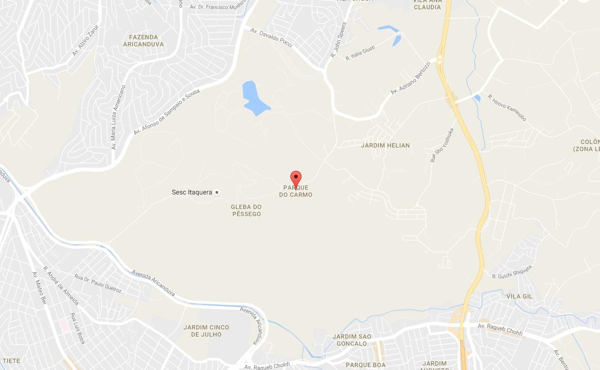 Harta Parque do Carmo São Paulo