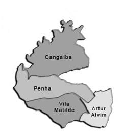 Harta Penha sub-prefectura