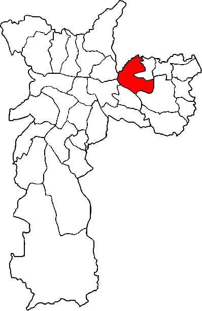 Harta Penha sub-prefectura São Paulo