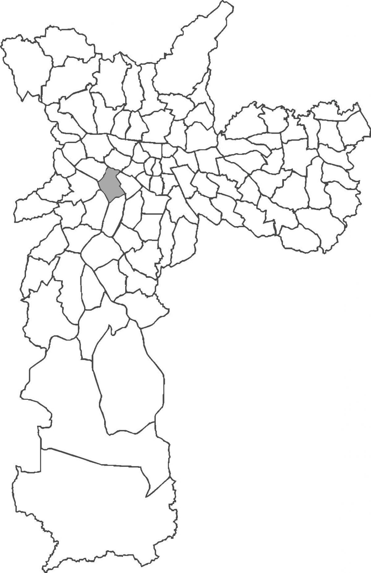 Harta Pinheiros district