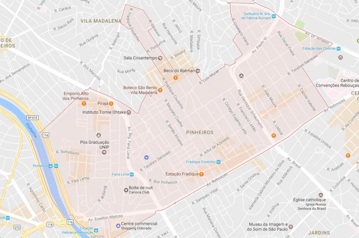 Harta Pinheiros São Paulo