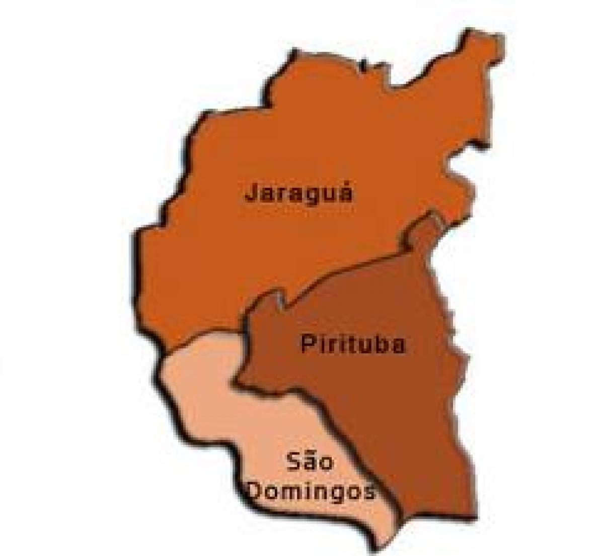 Harta Pirituba-Jaraguá sub-prefectura