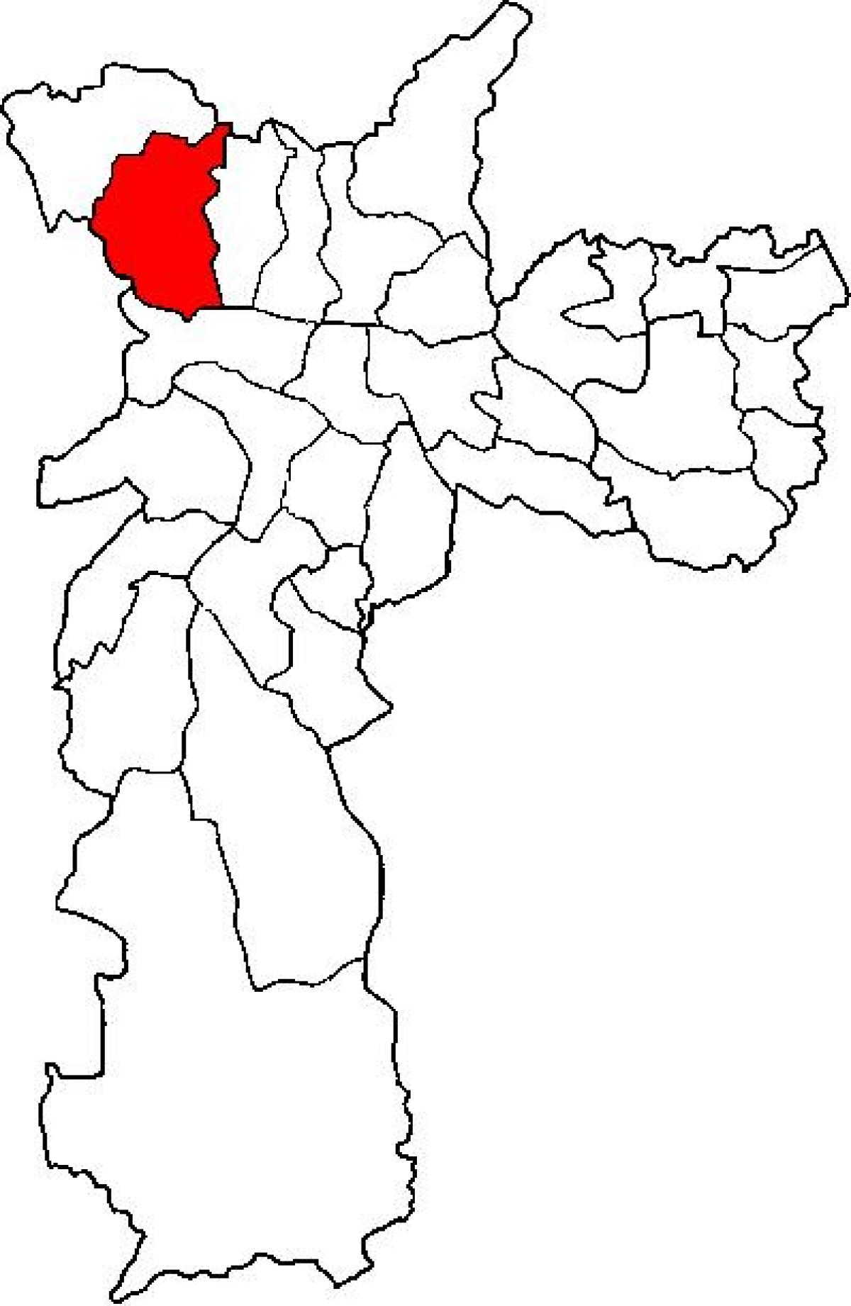 Harta Pirituba-Jaraguá sub-prefectura São Paulo