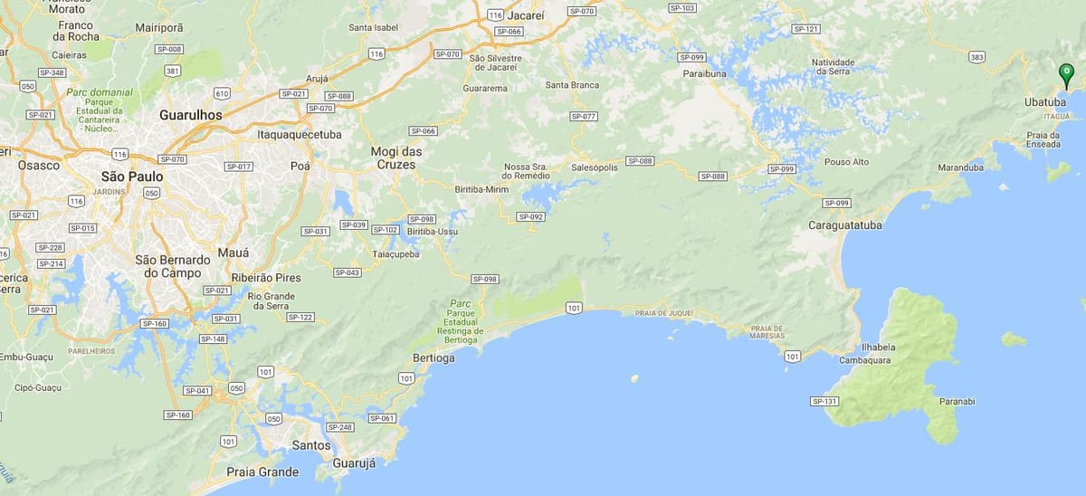 Harta de plaja Barra Seca