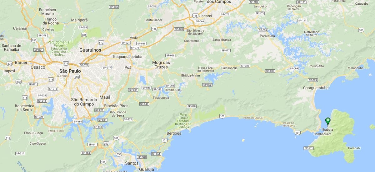 Harta de plaja Itaquanduba