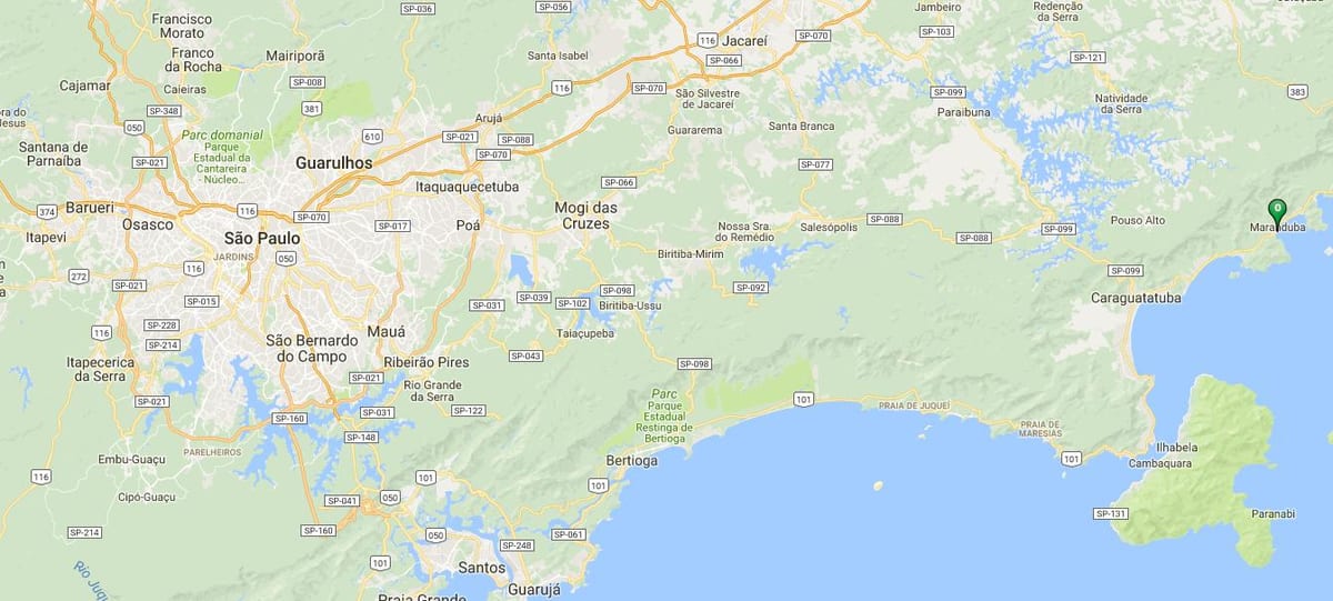 Harta de plaja Maranduba