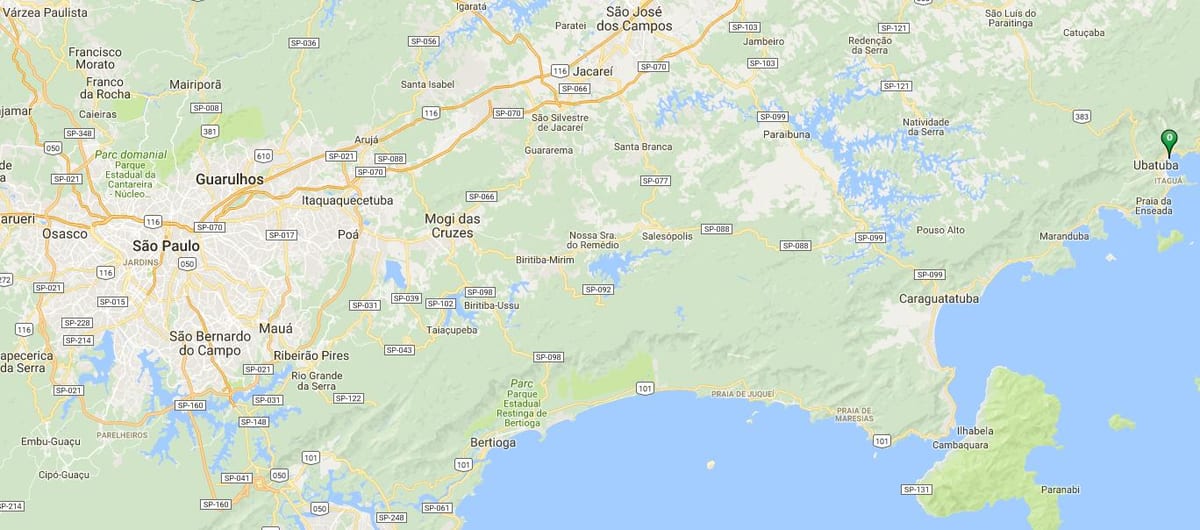 Harta de plaja Perequê Asu