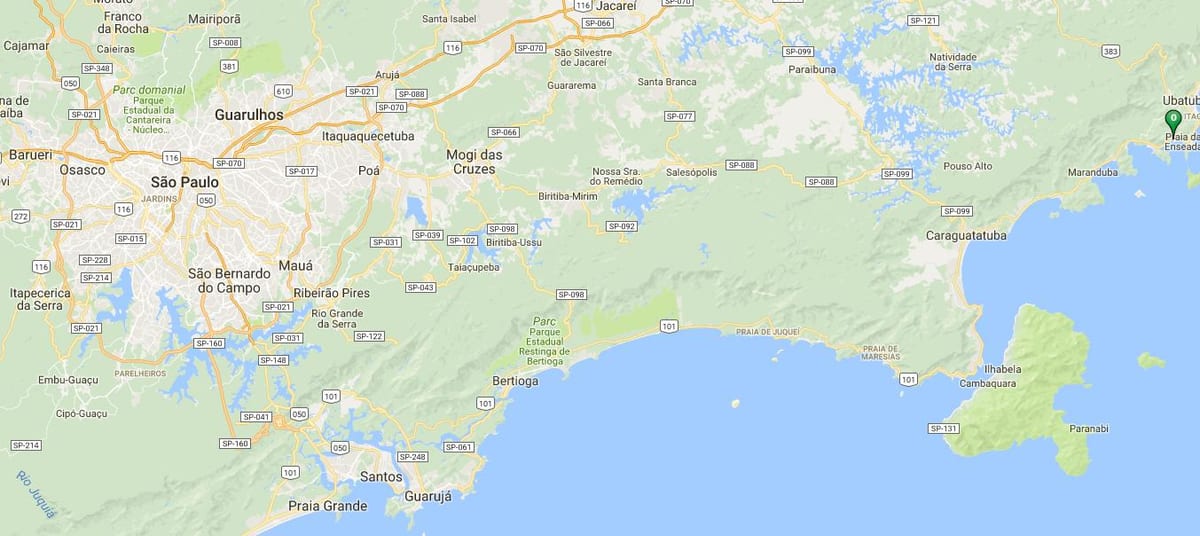 Harta de plaja Perequê Mirim